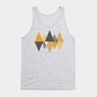 Аbstract grey - yellow diamonds Tank Top